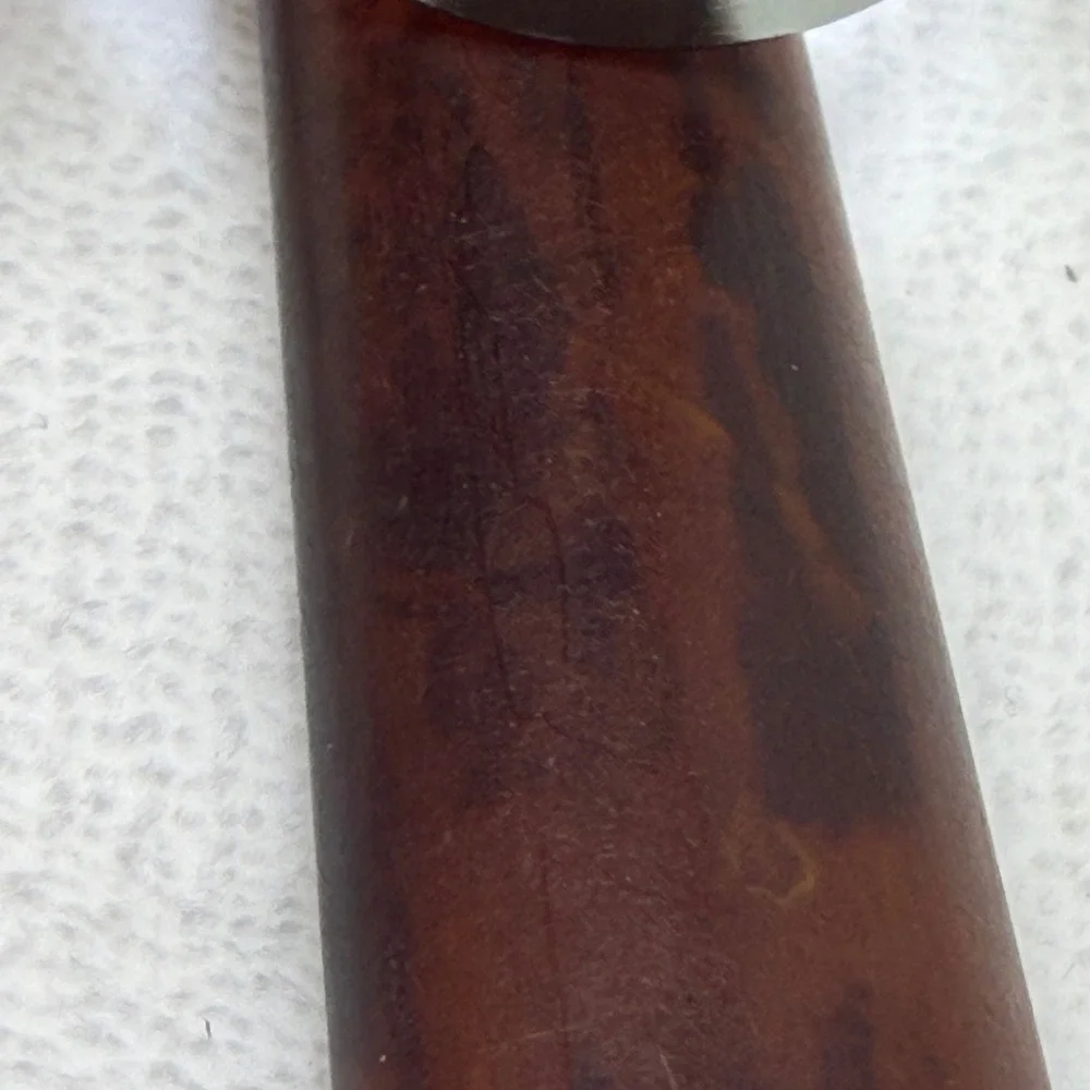 VTG GSC Co. Brown Bakelite Butter Knife With‎ Nice Marbeling Collectible MCM